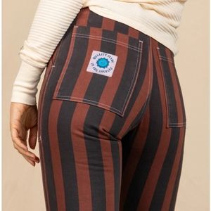 Big Bud Press striped workpants
